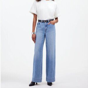 Madewell Jeans Superwide-Leg Jeans in Lintz Wash
